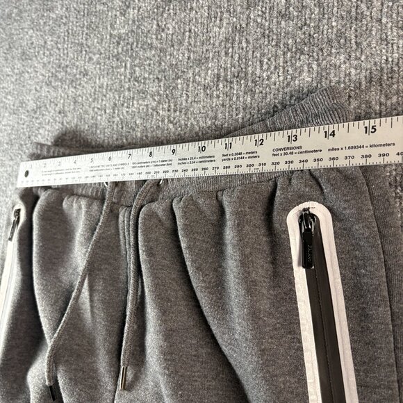 Galaxy By Harvic Gray Drawstring Pocketed Cotton Blend Sweatpants Men's Size XL - Picture 5 of 9